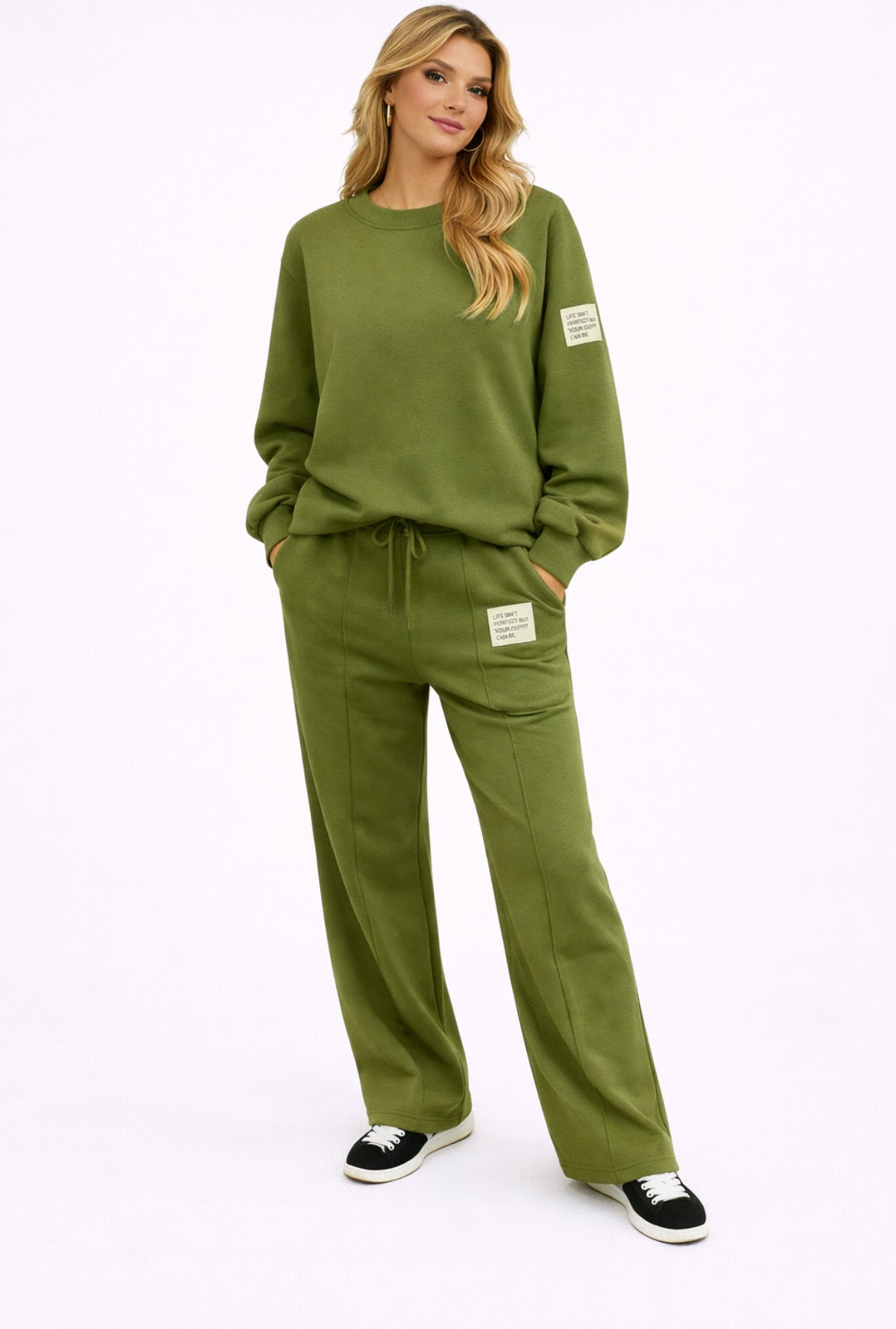 comfy set milano | olijf groen