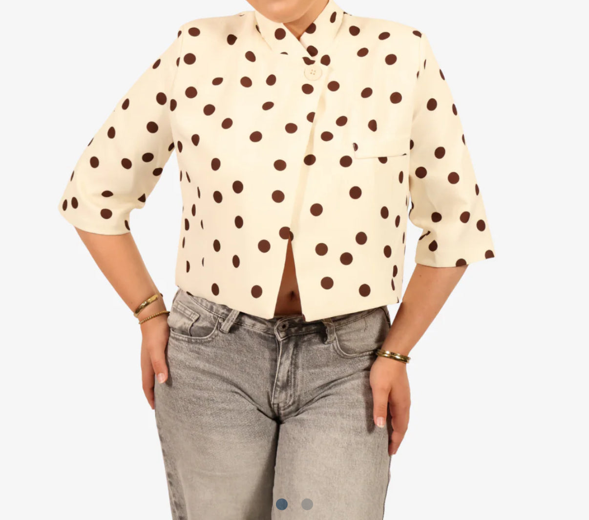 Dots blazer - off white