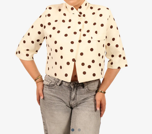 Dots blazer - off white