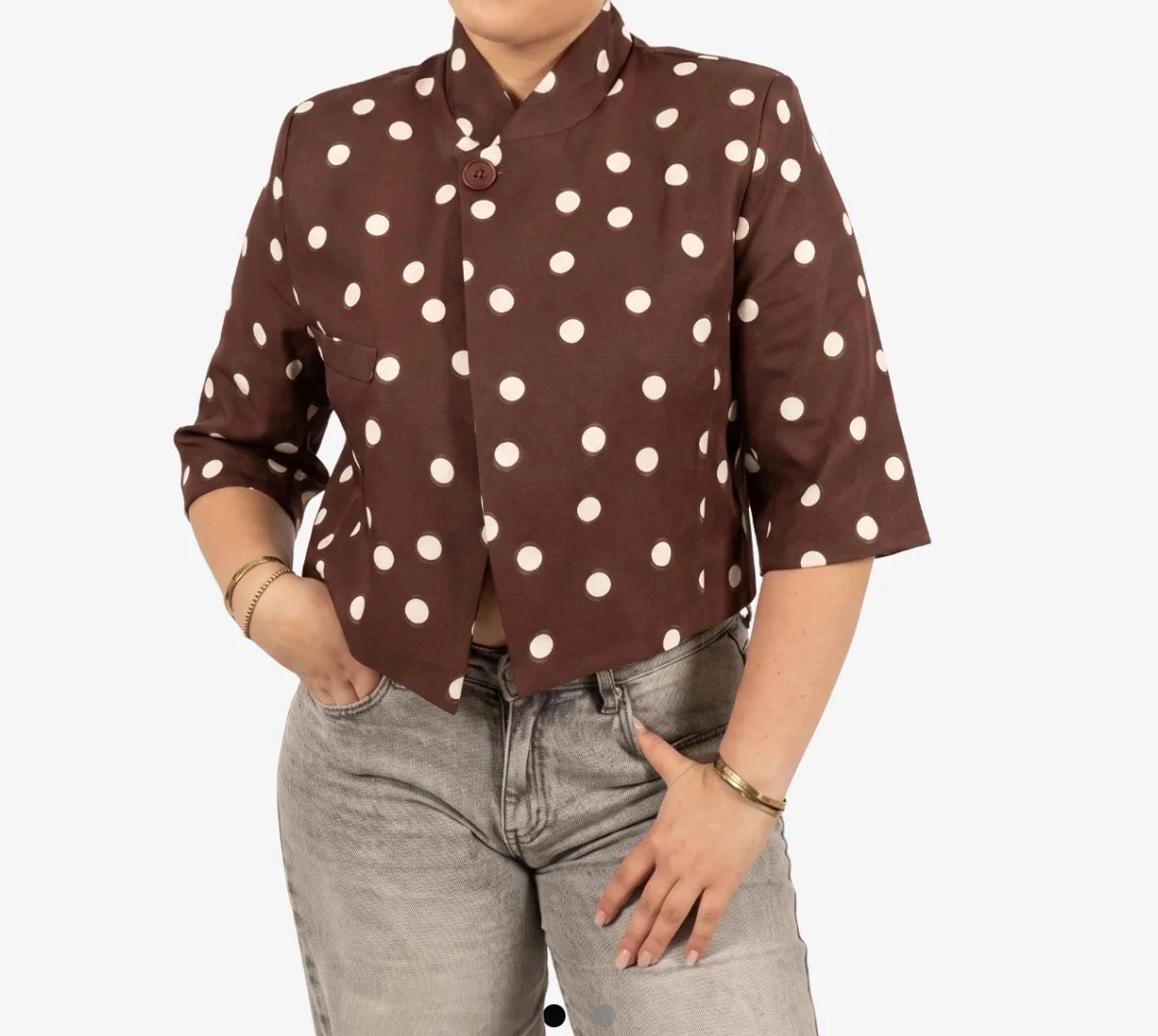 Dots blazer - brown