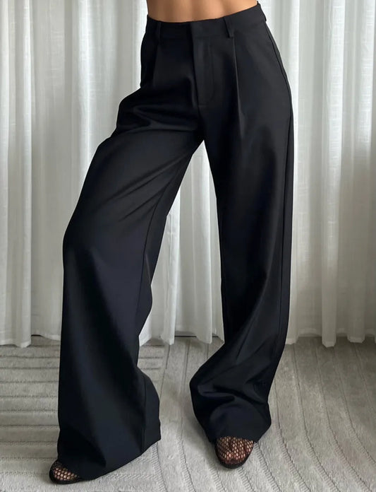 lena pantalon | zwart