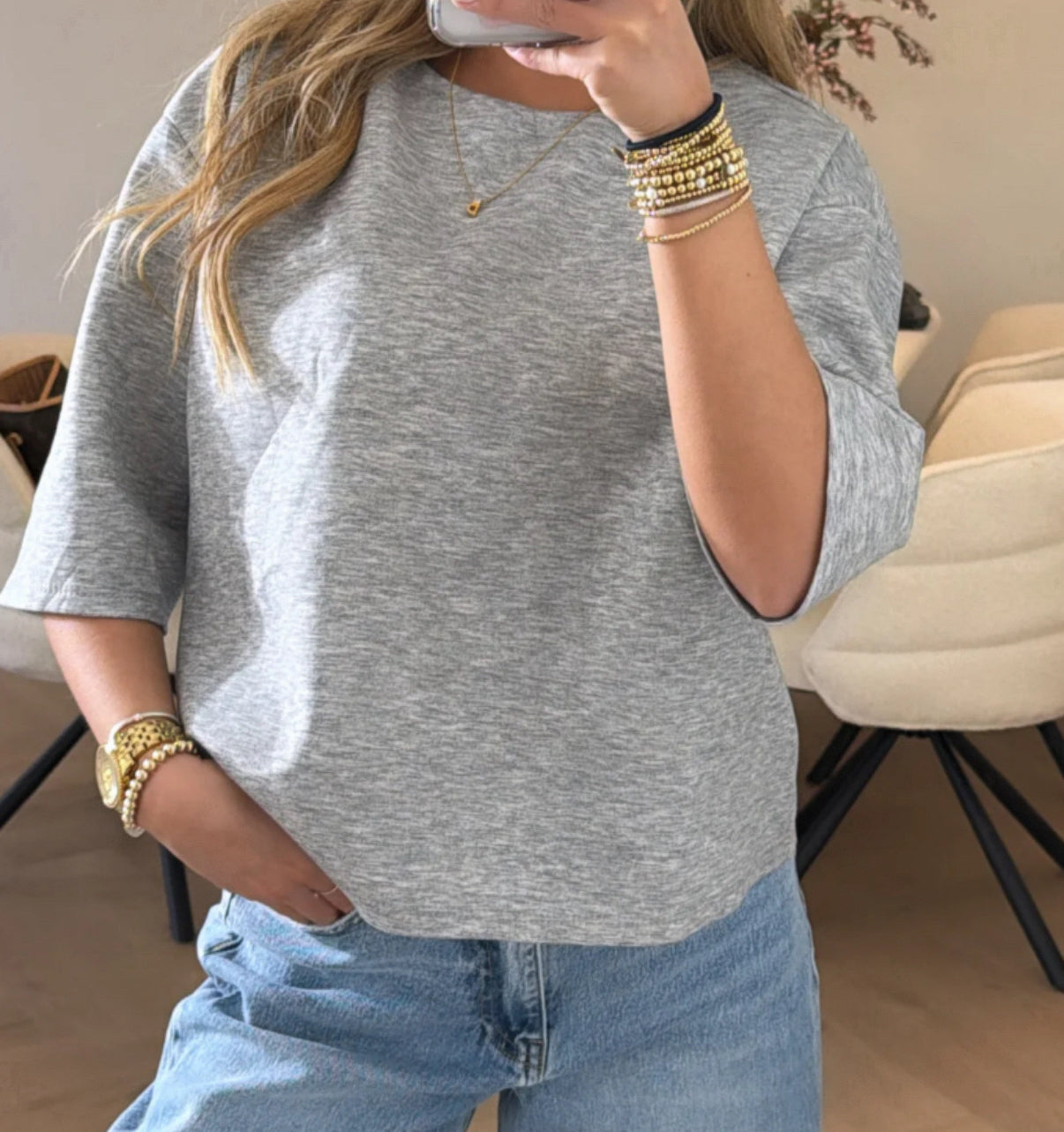 basic tee | grijs