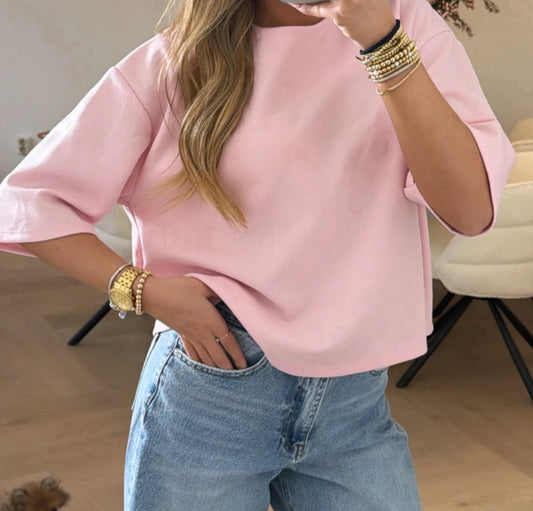 basic tee | licht roze