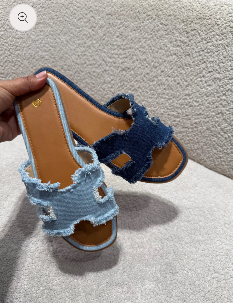 bibi slippers | denim